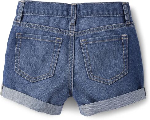 The Children's Place girls Roll Cuff Denim Shortie 3 Pack in Saudi Arabia