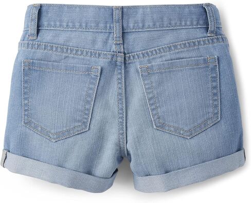 The Children's Place girls Roll Cuff Denim Shortie 3 Pack in Saudi Arabia