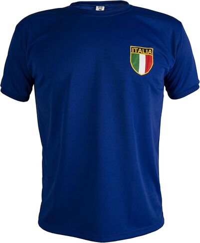 Italy Shirt Retro Football Short Sleeve Mens Top in Saudi Arabia