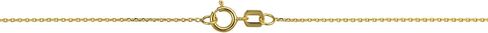 Kooljewelry 10k Yellow Gold 0.6 mm Diamond-cut Cable Chain Necklace (16, 18, 20 or 24 inch) in Saudi Arabia