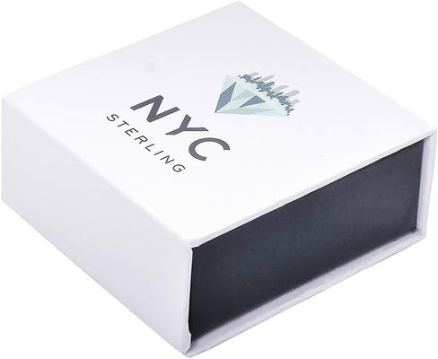 قلادة من الفضة الإسترليني للجنسين من NYC بسلسلة من الحبال بقطع الماس 5 مم in Kuwait