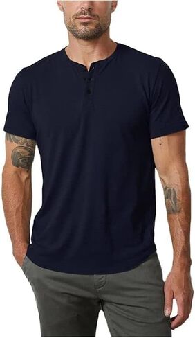 Velvet by Graham & Spencer Men's Fulton Short Sleeve Henley T-Shirt in Saudi Arabia