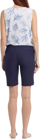 Tribal Women's Flatten IT Pull ON Short W/SNAP Slit, Deepblue, 0 in Saudi Arabia