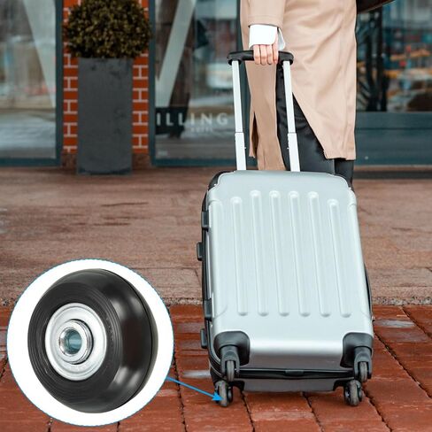 PATIKIL Replacement Luggage Suitcase Wheels Repair Kit, 40mmx18mm Wear-Resistant & Mute Swivel Caster Wheels in Saudi Arabia