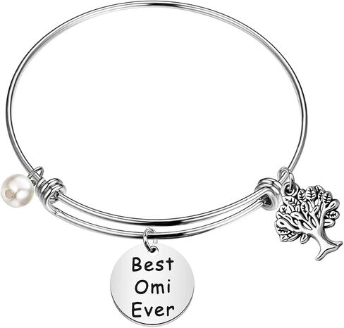 CENWA Grandma Gift Omi Mothers Day Gift Best Omi Ever Bracelet Flemish Grandmother Gift in Saudi Arabia