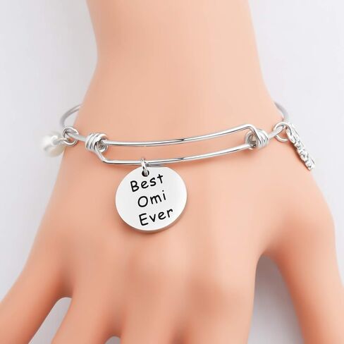 CENWA Grandma Gift Omi Mothers Day Gift Best Omi Ever Bracelet Flemish Grandmother Gift in Saudi Arabia
