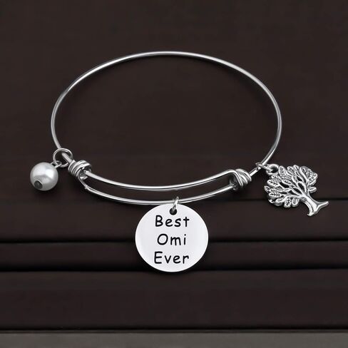 CENWA Grandma Gift Omi Mothers Day Gift Best Omi Ever Bracelet Flemish Grandmother Gift in Saudi Arabia