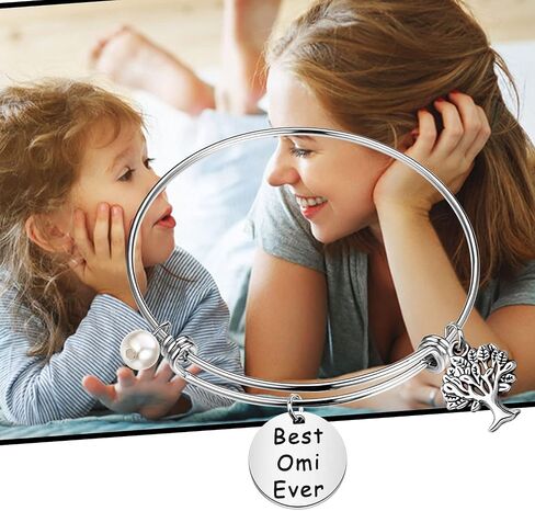 CENWA Grandma Gift Omi Mothers Day Gift Best Omi Ever Bracelet Flemish Grandmother Gift in Saudi Arabia