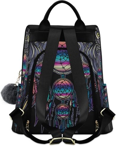 ALAZA African Print Geometric Pattern Ethnic Brown Backpack Purse for Women Anti Theft Fashion Back Pack Shoulder Bag in Saudi Arabia