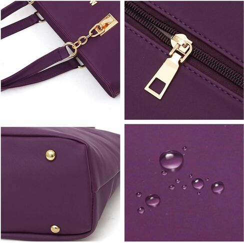 Women Handbag Purse Backpack 6PCS Set Waterproof Shoulder Bag Top-Handle Handbag Tote Purse Wallet Key Case Set in Kuwait