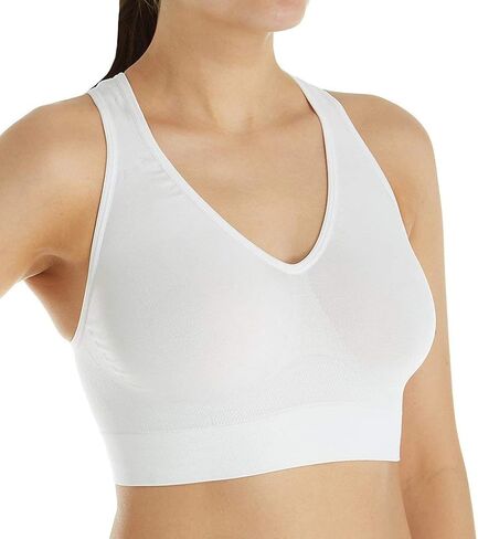 Hanes Women's Get Cozy Racerback Pullover ComfortFlex Fit Wirefree Bra MHG39F in Kuwait