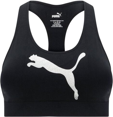 PUMA Women's Glitter Cat Racerback Sports Bra in Saudi Arabia