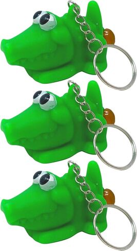 Funny Squeeze Alligator Poop Keychain, Squishy Rubber Animal Key Ring, Novelty Car Keys Accessory (Pack of 3) in Saudi Arabia