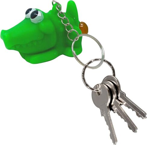 Funny Squeeze Alligator Poop Keychain, Squishy Rubber Animal Key Ring, Novelty Car Keys Accessory (Pack of 3) in Saudi Arabia