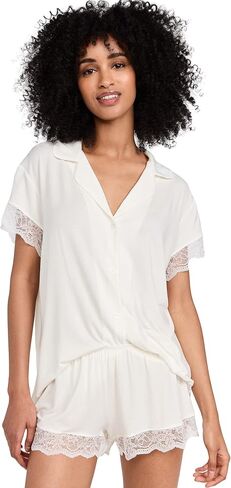 Eberjey Women's Malou Lace Shorts PJ Set in Kuwait