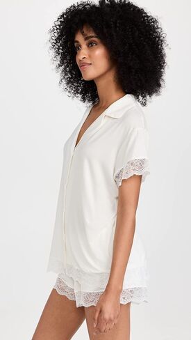 Eberjey Women's Malou Lace Shorts PJ Set in Kuwait