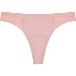 KNIX Leakproof Shadow Mesh Thong - Period Underwear for Women - Rose Water, XXX-Large (1 Pack)
