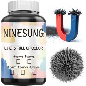 Magnetic Sand, 2 Pound Iron Filings, Iron Powder Filings Magnetic Power for Magnet Education and School Experiments Learning, Iron Oxide Powder Shavings for Science