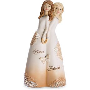 Pavilion Gift Company 19110 Forever Friends Figurine, 5-1/2", White, Rose