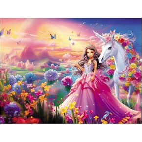 100 Piece Jigsaw Puzzle for Kids Age 4-8 Teens Gift Family Time (Princess & Unicorn) in Kuwait