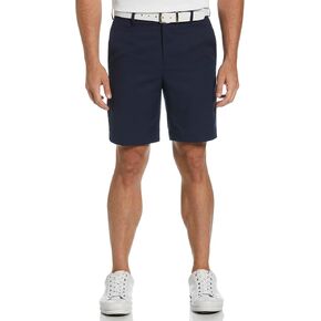 Grand Slam Men's 9" Flat Front Golf Short with Expandable Waistband, Lightweight Stretch Fabric, Moisture-wicking