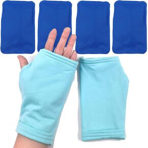 Hot and Cold Hand Therapy Gloves, Hand Ice Pack, Ice and Heat Therapy Pain Relieving Mittens, Reusable Gel Ice Pack for Hands, Arthritis, Finger and Hand Injuries, and Carpal Tunnel Small
