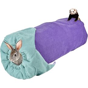 ShuRung Novelty Cat Corn-Shape Play Tunnel Indoor Cat Entertainment Interactive Collapsible Hideaway Toy for Bunny Rabbit Cats & Kittens