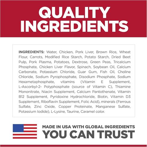 Hill's Science Diet Puppy Wet Dog Food, Savory Stew with Chicken & Rice, 12.5 oz. Cans, 12-Pack in Kuwait