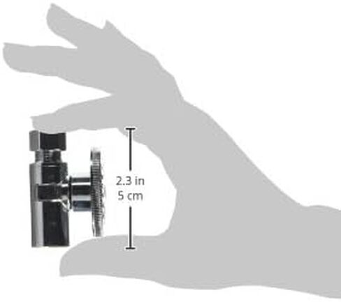 Keeney 2780PCLF 1/2-Inch Copper Sweat by 3/8-Inch O.D. Quarter Turn Angle Valve, Chrome in Saudi Arabia