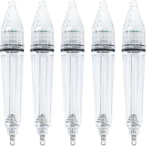 BLUEWING Fishing Deep Drop Lights 5 Pack 6.7" LED Fishing Light Underwater Fish Attracting Lamp Fishing Flashers for Swordfish, Tilefish, Halibut, Tuna, Grouper in Kuwait