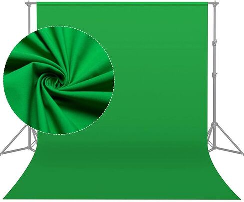 SYUNASYU 10 X 13 FT Large Green Screen Backdrop for Photography, Polyester Fabric GreenScreen Background for Streaming, Chromakey Green Backdrop Background for Photoshoot Video Studio Gaming Zoom in Saudi Arabia