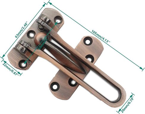 2 PCS Swing Bar Door Lock,ULIFESTAR Top Lock for Front Door Stainless Steel Door Latch Door Bolt,Barn Door Lock Shed Lock Fence Door Lock Hardware with Installation Screws Silver in Saudi Arabia