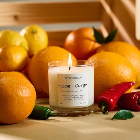 Tomato Vine Luxury Scented Candle, 40+ Hour Burn Time, Coconut & Apricot Wax Blend, Best Smelling Luxury Tomato Candle for Home, (8oz) in Saudi Arabia