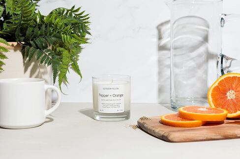 Tomato Vine Luxury Scented Candle, 40+ Hour Burn Time, Coconut & Apricot Wax Blend, Best Smelling Luxury Tomato Candle for Home, (8oz) in Saudi Arabia