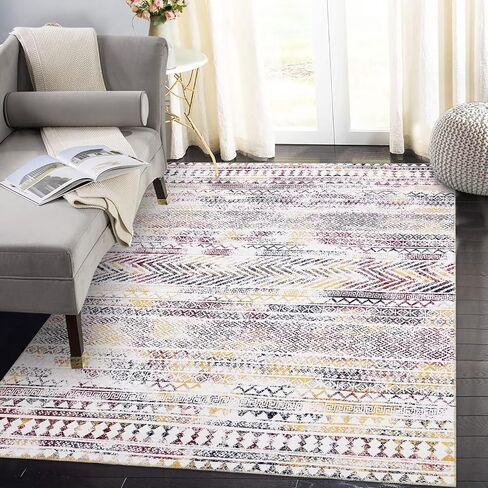 سجادة Zacoo Boho Runner 2x10 سجادة عداء المدخل سجادة قابلة للغسل سجادة غير قابلة للانزلاق سجادة مزرعة داخلية حديثة سجادة أرضية حديثة سجادة مطبخ عتيقة مدخل عداء لغرفة النوم وغرفة المعيشة والغسيل، أسود in Saudi Arabia