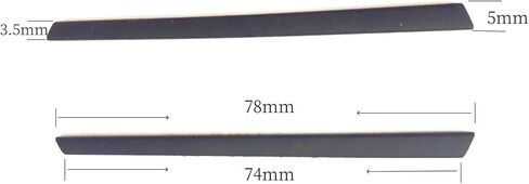 أكمام جوارب أذن بديلة من Caulo متوافقة مع إطارات النظارات الشمسية Oakley Glass OX3222 OX3232 OX3241 OX8097 OX8103 وما إلى ذلك (أسود مع وسادات أنف - مجموعة واحدة) in Kuwait