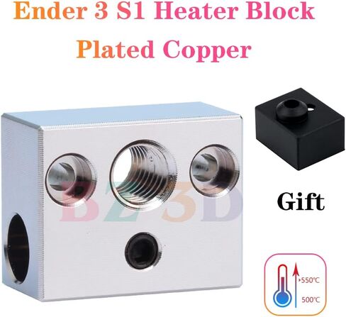 Sprite Extruder Pro Upgrade Heater Block Ender 3 S1 Heater Block Aluminium with Silicone Sock for Ender 3 S1/S1 Pro/S1 Plus/CR10 Smart Pro/Sermoon V1 Heating Block.(2PCS) in Saudi Arabia