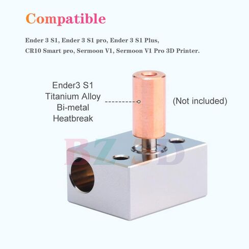 Sprite Extruder Pro Upgrade Heater Block Ender 3 S1 Heater Block Aluminium with Silicone Sock for Ender 3 S1/S1 Pro/S1 Plus/CR10 Smart Pro/Sermoon V1 Heating Block.(2PCS) in Saudi Arabia