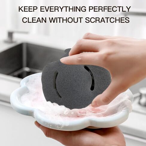 مجموعة إسفنجة تنظيف من السيليكون مكونة من 7 قطع، إسفنجة أطباق للمطبخ، إسفنجة قابلة لإعادة الاستخدام، إسفنجة ملونة متعددة الأغراض وقابلة للغسل لبلاط الحمام، والمواد الجلدية، والأحذية، والجدران، والديكورات الداخلية للسيارة in Kuwait