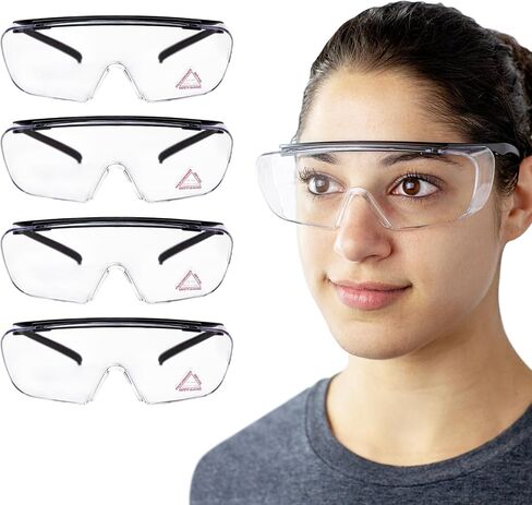 Duarte Premium Over The Glass Safety Glasses; ANSI Z87.1 Lenses with Anti-Fog & Scratch, UV400 Protection in Saudi Arabia