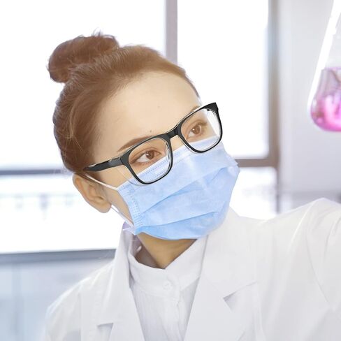 TOREGE Safety Glasses For Men,Clear Anti-Fog Anti-Blue Light Safety Goggles Scratch Resistant For Women Nurse in Kuwait