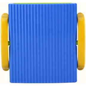 Baby Juice Box Holder Juice Bag Holder for Toddlers No Squeeze Adjustable Folding Food Pouch and Milk Box Holder for Kids No Spill (1-Blue)