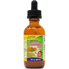 ARYMAR Vitamin C Drops for Children, Immune Support, Antioxidant, Orange Flavor (2 Fl Oz/Pack of 1)