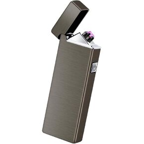 LcFun Rechargeable Lighter USB Electric Arc /Plasma Lighters Cool Windproof Flameless Lighters with LED Display Power for Candle, Incense Stick, Outdoor Camping (Black Dragon)