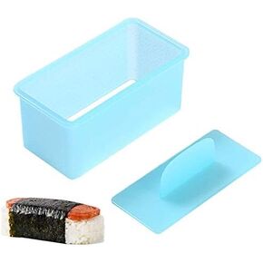 RC Non Stick Musubi Maker Press, BPA Free Sushi Making Kit Onigiri Mold, Non-Toxic Luncheon Meat Press Hawaiian Spams Musubi Maker Mold (White)