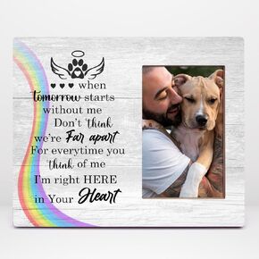 Orchroma Pet Loss Quote You Are Favorite Hello And Hardest Goodbye Picture Frame - Gift for Loss of Pet Dog Cat,Paw Prints Sympathy Photo Frame Gift,Pet Memorial Dog Cat Loss Gifts Remembrance Gift