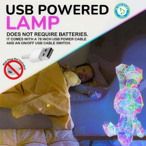 In His Name LED Unicorn Night Light for Girls & Kids - Colorful Magical Lamp for Girls Room - Premium Bedside Lamp & Cute Night Light for Toddlers - Unique Teen Display Gifts Spring Summer Decor in Saudi Arabia
