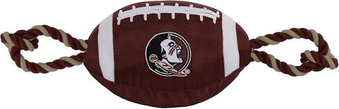 Pets First NCAA Alabama Crimson Tide Football Dog Toy, Tough Quality Nylon Materials, Strong Pull Ropes, Inner Squeaker, Collegiate Team Color in Kuwait