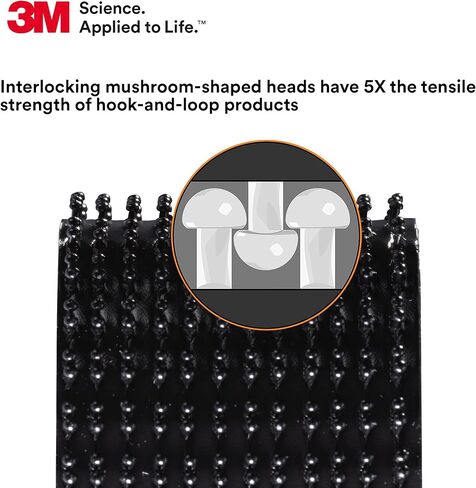 قفل مزدوج 3M قابل لإعادة الإغلاق SJ3540، النوع 250، 1 لفة، أسود، 1 بوصة × 50 ياردة، الاستخدام العام، مناسب تمامًا للداخل، إغلاق بالكبس، متين للفتح والإغلاق المتكرر، لاصق حساس للضغط in Saudi Arabia