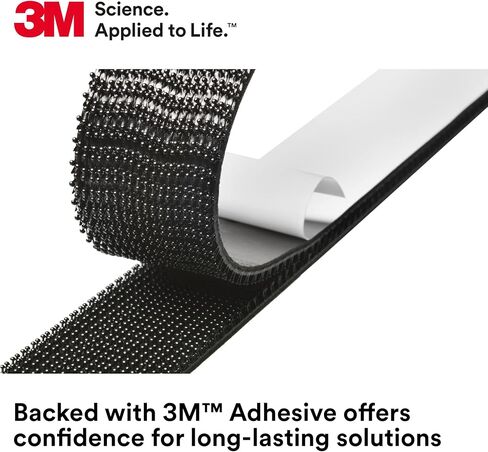 قفل مزدوج 3M قابل لإعادة الإغلاق SJ3540، النوع 250، 1 لفة، أسود، 1 بوصة × 50 ياردة، الاستخدام العام، مناسب تمامًا للداخل، إغلاق بالكبس، متين للفتح والإغلاق المتكرر، لاصق حساس للضغط in Saudi Arabia